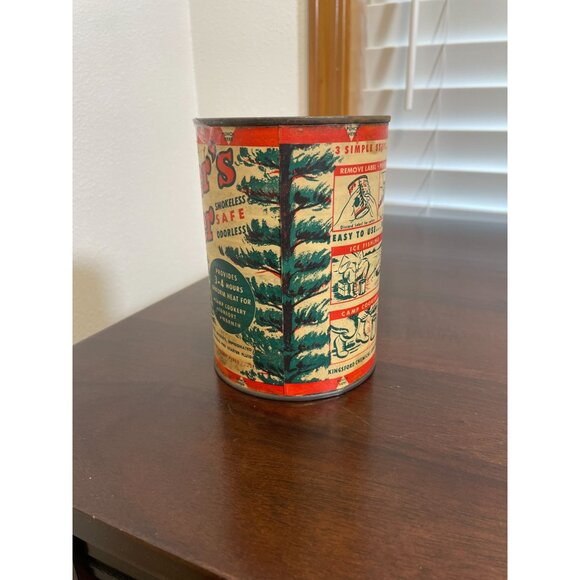 Vintage Kingsford Hunters Heater Smokeless & Odorless Camping Tin Can - Picture 5 of 7